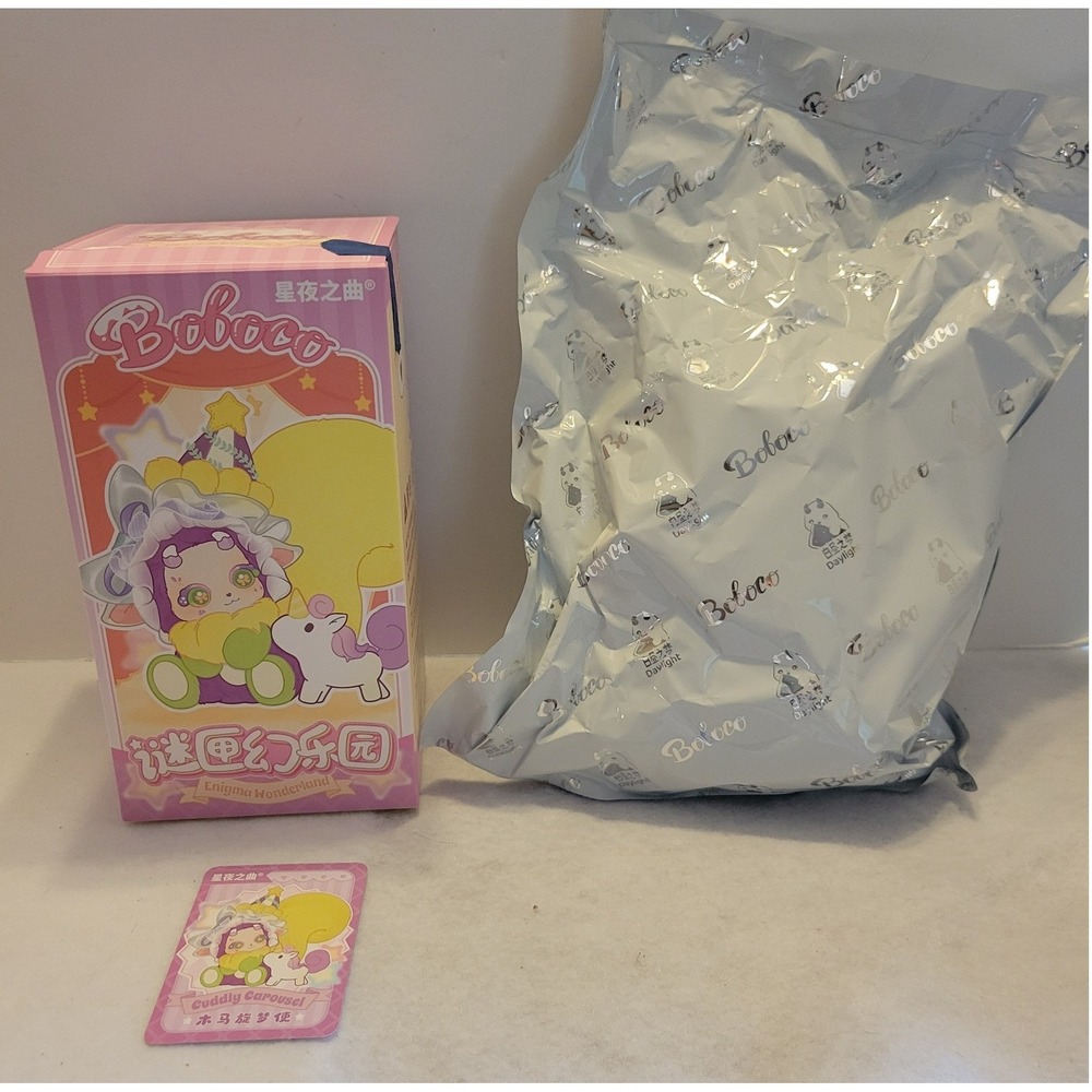 Boboco Enigma Wonderland Cuddly Carousel Confirmed Cover Girl Blind Box Pink